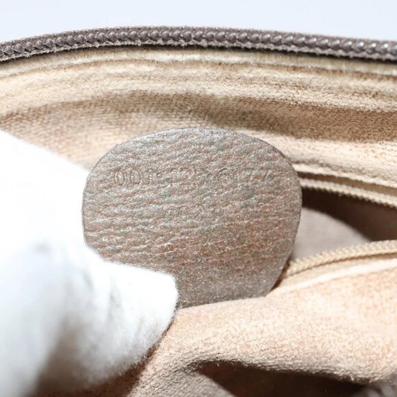 GUCCI GG Supreme Web Sherry Line Bag PVC Beige Gold - Picture 12 of 16